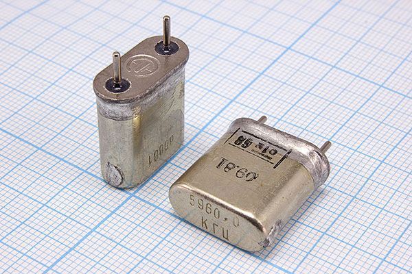 Кварцевый резонатор 5,96 МГц - 5960 HC6U РК170БА 1Г (5960,0КГЦ)