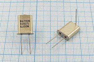 Кварцевый резонатор 6 МГц - 6000 HC49U+LW S HC49U 1Г (RALTRON) Кварцевый резонатор 6 МГц - 6000 HC49U+LW S HC49U 1Г (RALTRON)