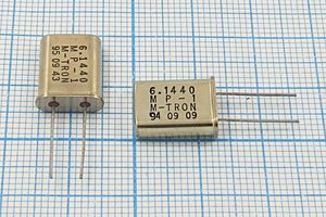 Кварцевый резонатор 6,144 МГц - 6144 HC49U 18 MP-1 1Г (M-TRON) Кварцевый резонатор 6,144 МГц - 6144 HC49U 18 MP-1 1Г (M-TRON)