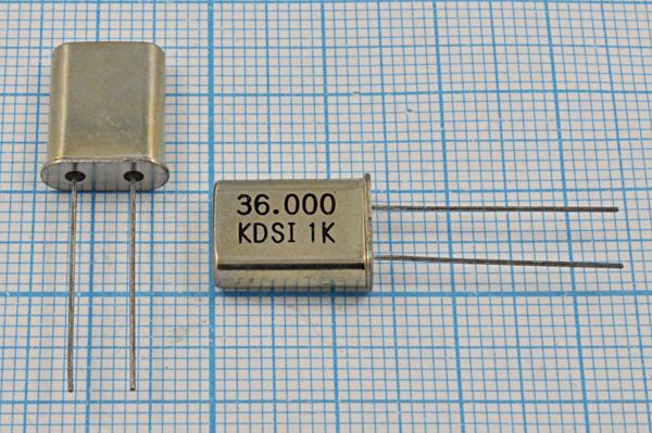 Кварцевый резонатор 36 МГц - 36000 HC49U 20 20 HC-49U[KDS] 3Г (KDSI)