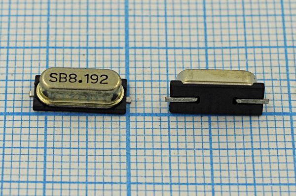 Кварцевый резонатор 8,192 МГц - 8192 SMD49S4 20 SX-1 1Г (SB8.192)