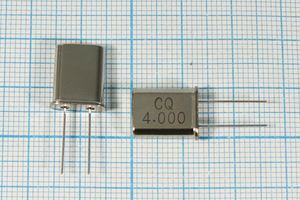 Кварцевый резонатор 4 МГц - 4000 HC49U 20 30 HC-49U[CQ] 1Г (CQ)