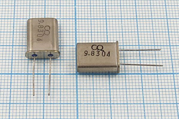 Кварцевый резонатор 9,8304 МГц - 9830,4 HC49U 16 HC-49U[CQ] 1Г (CQ)