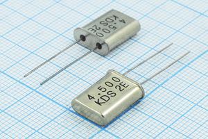 Кварцевый резонатор 4,5 МГц - 4500 HC49U 16 15 HC-49U[KDS] 1Г (KDS)