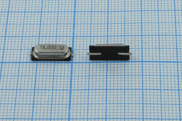 Кварцевый резонатор 8 МГц - 8000 SMD49S3 32 20 /-20~70C SMH3,0 1Г(T8.000L32