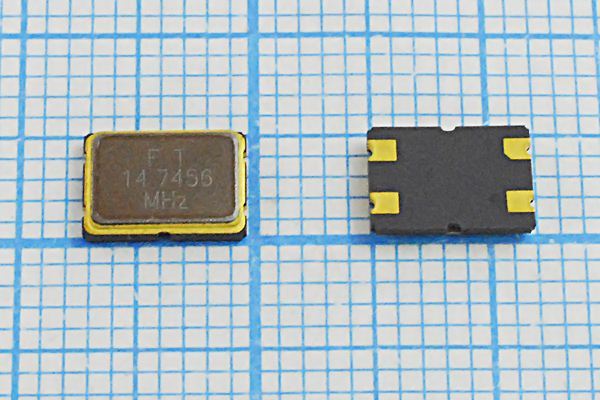 Кварцевый резонатор 14,7456 МГц - 14745,6 SMD07050C4 16 30 50/-40~85C SM7S 1Г (FT