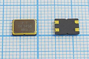 Кварцевый резонатор 14,7456 МГц - 14745,6 SMD07050C4 16 30 50/-40~85C SM7S 1Г (FT