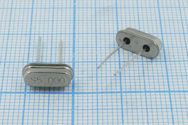 Кварцевый резонатор 5 МГц - 5000 HC49S3 20 20 30/-20~70C 1Г (S5,000)