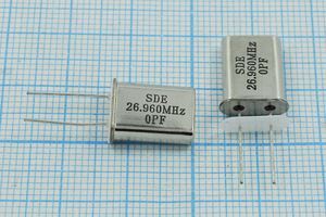 Кварцевый резонатор 26,96 МГц - 26960 HC49U S 20 50/-40~85C 49U[SDE] 1Г +IS