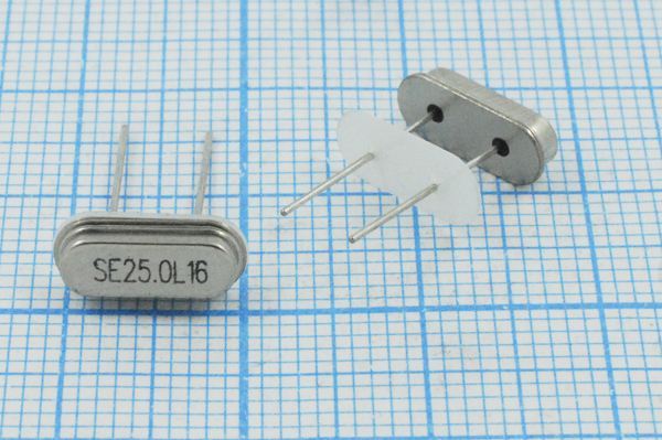 Кварцевый резонатор 25 МГц - 25000 HC49S2 S 10 30/-40~85C 49S3[SDE] 1Г +IS