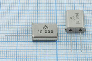 Кварцевый резонатор 10 МГц - 10000 HC49U 30 30 30/-10~60C 49U[HUBEI] 1Г