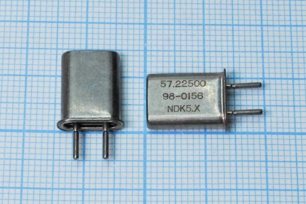 Кварцевый резонатор 57,225 МГц - 57225 HC42U 32 ХСР 3Г (NDK)