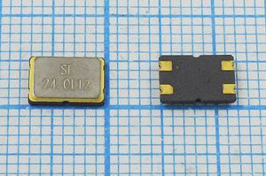 Кварцевый резонатор 24 МГц - 24000 SMD07050C4 12 10 30/-40~85C SMD0705(4P) 1 Кварцевый резонатор 24 МГц - 24000 SMD07050C4 12 10 30/-40~85C SMD0705(4P) 1