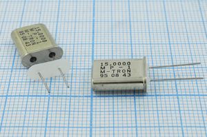 Кварцевый резонатор 15 МГц - 15000 HC49U 20 MP-1 1Г +IS (M-TRON) Кварцевый резонатор 15 МГц - 15000 HC49U 20 MP-1 1Г +IS (M-TRON)