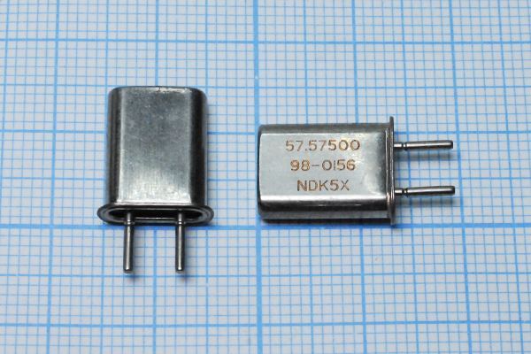 Кварцевый резонатор 57,575 МГц - 57575 HC42U 32 ХСР 3Г (NDK)