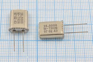 Кварцевый резонатор 16 МГц - 16000 HC49U 22 MP-1 1Г +SL (M-TRON) Кварцевый резонатор 16 МГц - 16000 HC49U 22 MP-1 1Г +SL (M-TRON)