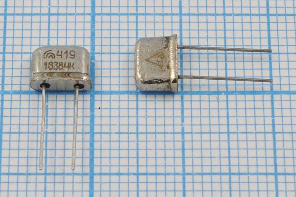Кварцевый резонатор 16,384 МГц - 16384 UM4 РК419МР 1Г (419 16384К)