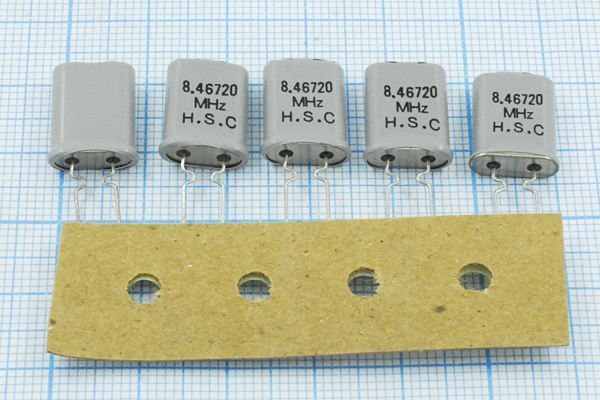 Кварцевый резонатор 8,4672 МГц - 8467,2 HC49U-LWF 22 50 1Г +SL (HSC)