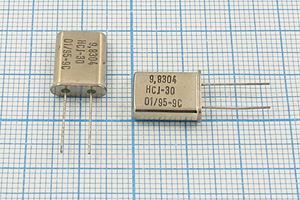 Кварцевый резонатор 9,8304 МГц - 9830,4 HC49U 30 20 S[HC49U] 1Г (HCJ-30)