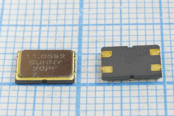 Кварцевый резонатор 11,0592 МГц - 11059,2 SMD07050C4 20 10 15/-20~70C SX-7[SM] 1Г