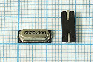Кварцевый резонатор 20 МГц - 20000 SMD49S4 30 SX-1 1Г (SB)