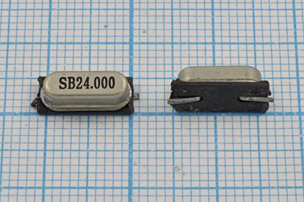 Кварцевый резонатор 24 МГц - 24000 SMD49S4 20 SX-1 1Г (SB24.000)