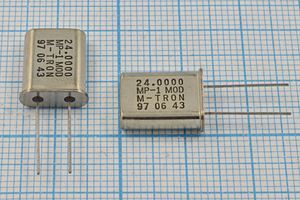 Кварцевый резонатор 24 МГц - 24000 HC49U 10 MP-1 1Г (M-TRON) Кварцевый резонатор 24 МГц - 24000 HC49U 10 MP-1 1Г (M-TRON)
