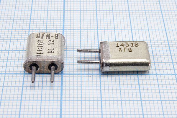 Кварцевый резонатор 14,318 МГц - 14318 HC25U S 30 20/-10~60C РК169МА-8АП 1Г
