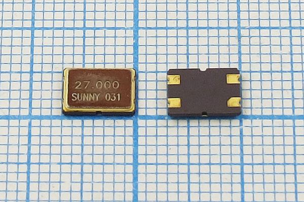 Кварцевый резонатор 27 МГц - 27000 SMD07050C4 18 20 30/-20~70C SX-7[SM] 1Г