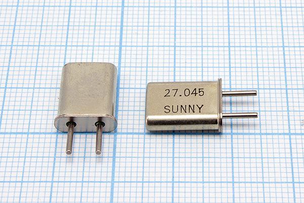 Кварцевый резонатор 27,045 МГц - 27045 HC50U 20 3Г (SUNNY 27.045)