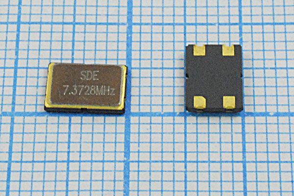 Кварцевый резонатор 7,3728 МГц - 7372,8 SMD07050C4 12 30 50/-40~85C SMD0705(4P)