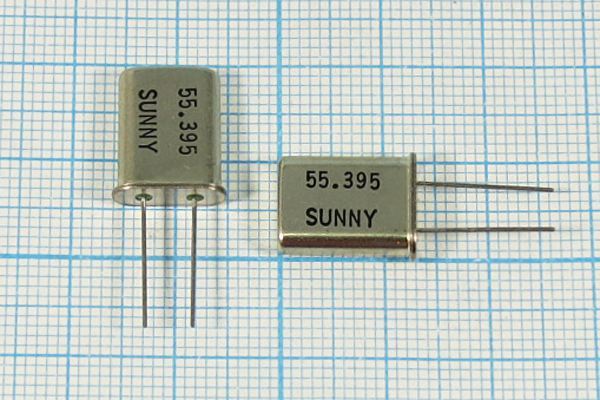 Кварцевый резонатор 55,395 МГц - 55395 HC49U S SA[SUNNY] 3Г (SUNNY)
