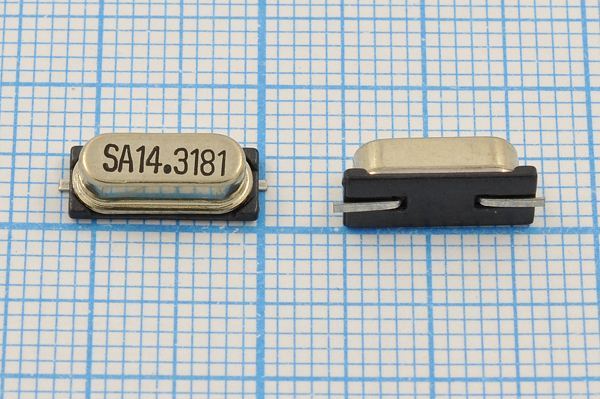Кварцевый резонатор 14,31818 МГц - 14318,18 SMD49S4 16 SX-1 1Г (SA14.3181)