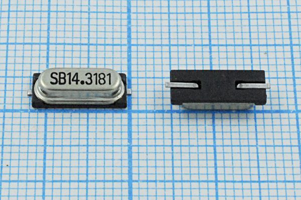 Кварцевый резонатор 14,31818 МГц - 14318,18 SMD49S3 18 SX-3 1Г (SB14.3181)