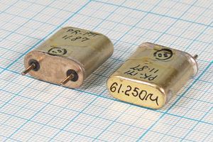 Кварцевый резонатор 61,25 МГц - 61250 HC6U РК171БА 5Г (61.250М) Кварцевый резонатор 61,25 МГц - 61250 HC6U РК171БА 5Г (61.250М)
