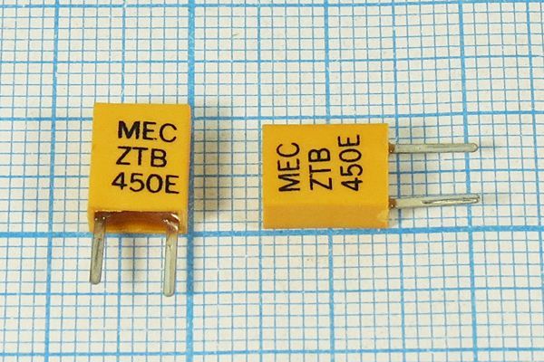 Кварцевый резонатор 0,45 МГц - 450 C07x4x09P2 3000 ZTB450E 2P-2 (ZTB450E)