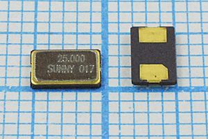 Кварцевый резонатор 25 МГц - 25000 SMD05032C2 15 30 /0~70C SX-82 1Г Кварцевый резонатор 25 МГц - 25000 SMD05032C2 15 30 /0~70C SX-82 1Г