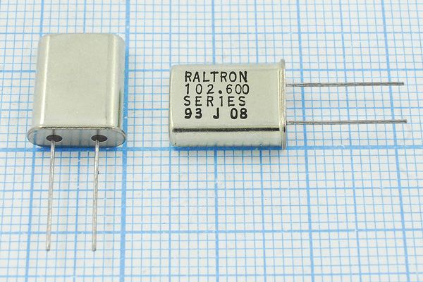 Кварцевый резонатор 102,6 МГц - 102600 HC49U S HC49U 5Г (RALTRON)