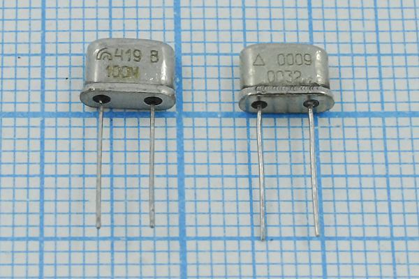 Кварцевый резонатор 100 МГц - 100000 UM4 S 30 30/0~50C РК419МР-8МС 5Г