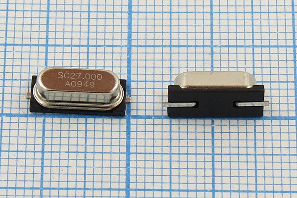 Кварцевый резонатор 27 МГц - 27000 SMD49S4 14 24 25/0~70C SX-1 1Г (SC27.000)