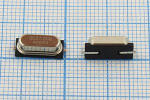 Кварцевый резонатор 27 МГц - 27000 SMD49S4 14 24 25/0~70C SX-1 1Г (SC27.000)