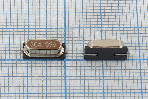 Кварцевый резонатор 4,096 МГц - 4096 SMD49S4 12 50 50/-10~70C SX-1 1Г (SC4.096)