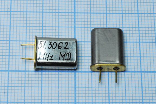 Кварцевый резонатор 51,3062 МГц - 51306,2 HC49U 32 3Г 5мм