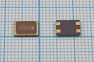 Кварцевый резонатор 24,576 МГц - 24576 SMD07050C4 9 10 /-40~85C SM7S 1Г FT