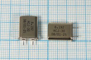 Кварцевый резонатор 8,192 МГц - 8192 HC49U 30 30 S[HC49U] 1Г 3мм (HCJ-30)