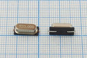 Кварцевый резонатор 33 МГц - 33000 SMD49S4 12 20 50/-40~85C SMH4,2 1Г(T33.00
