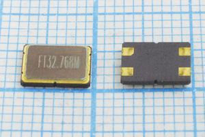 Кварцевый резонатор 32,768 МГц - 32768 SMD07050C4 16 10 /-40~85C SM7S 1Г (FT32.7