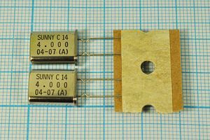 Кварцевый резонатор 4 МГц - 4000 HC49U-LWF 14 20 30/-20~70C SA[SUNNY] 1Г