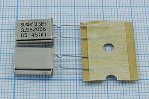 Кварцевый резонатор 3,582056 МГц - 3582,056 HC49U-LWF S 15 15/-20~70C SA[SUNNY] 1Г