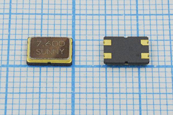 Кварцевый резонатор 7,6 МГц - 7600 SMD07050C4 18 50 50/-10~70C SX-7[SM] 1Г